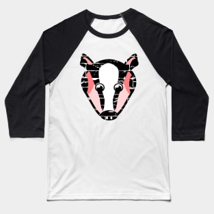 Cute Badger Face Baseball T-Shirt